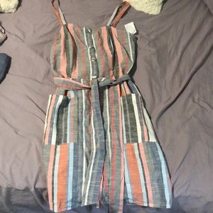 striped tank top dress